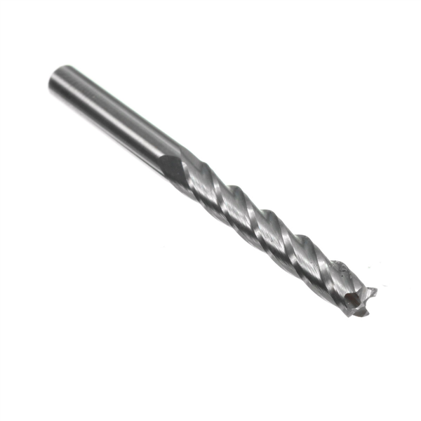 Drillpro 5pcs 1/8'' 3.175mm HQ Carbide CNC Four 4 Flute Spiral Bit EndMill Cutter CEL 22mm