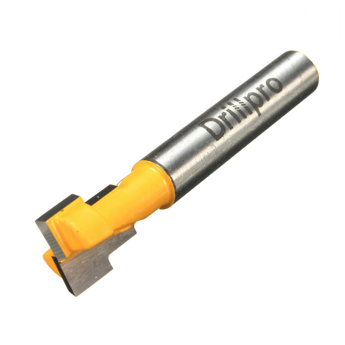 Drillpro T-Slot Cutter 1/4' x 3/8' Screw Key Hole Cut Woodworking Router Bit 1/4' Shank