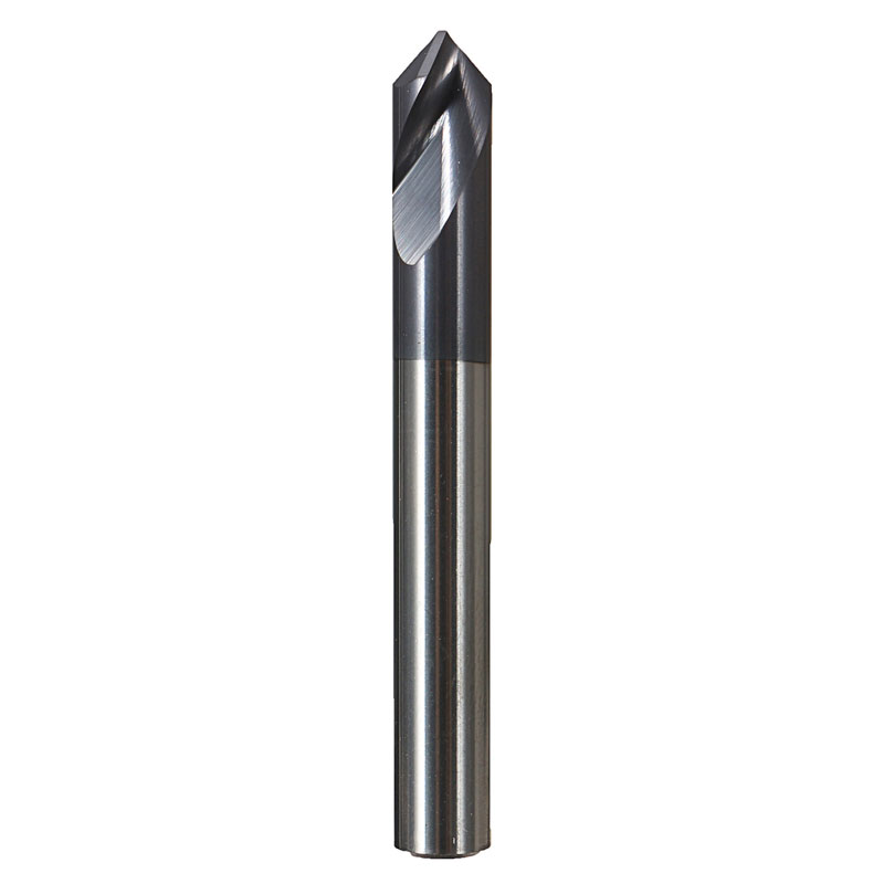 Carbide Chamfer Cutter Bit Flutes Hrc45 90degree 2 Angle 6mm Milling Cnc End 