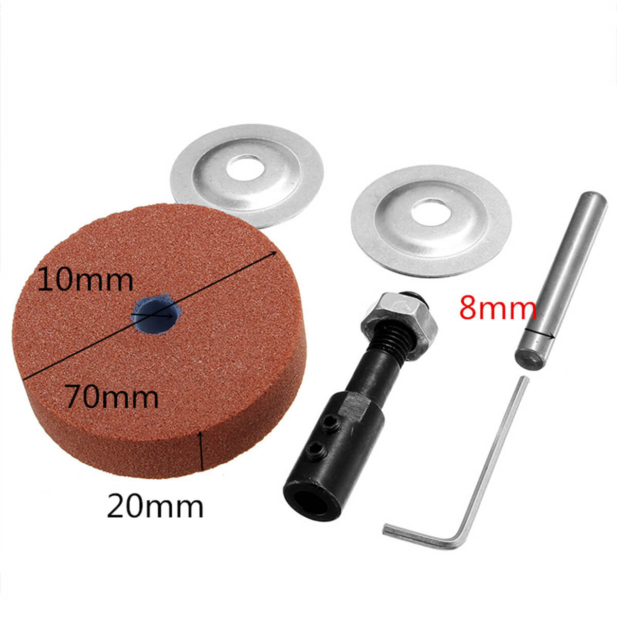 Drillpro Grinding Wheel Adapter Set 120-150 Grit For Electric Drill Change Grinding Wheel