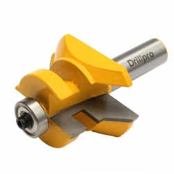 Drillpro 2Pcs Carbide 45° 1/2' Shank Ogee Cutter Router Bit Set