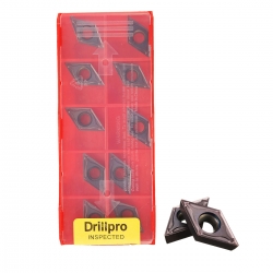 Drillpro 10PCS Lot DCMT11T304 VP15TF DCMT 11T304 Carbide Insert CNC Lathe Cutter Blade