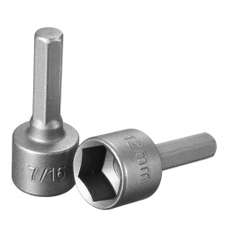 14Pc 1//4/"Hex Shank Power Nut Driver Drill Bit Set SAE Metric Socket Wrench Screw