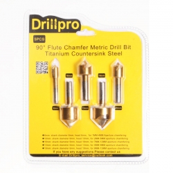 Drillpro pcs 6mm-19mm Titanium Drill Press Countersink Boring Bit Chamfer