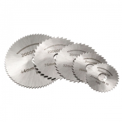 Drillpro 6Pcs HSS Saw Blades For Metal Rotary Tool Cutting Discs Wheel + 1 Mandrel
