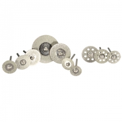 Drillpro 10pcs Diamond Cutting Discs Cut-off Wheel Set For Dremel Rotary Tool