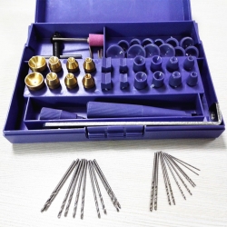 Drillpro 220V 280W Stepless Pearl Drilling Holing Machine Driller Full Set Jewelry Tools